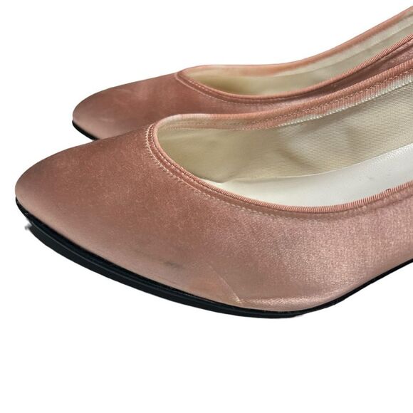 1980’s Vintage Life Stride Light Pink Heels Cute Almond Closed Toe Heels Barbie - Picture 5 of 14